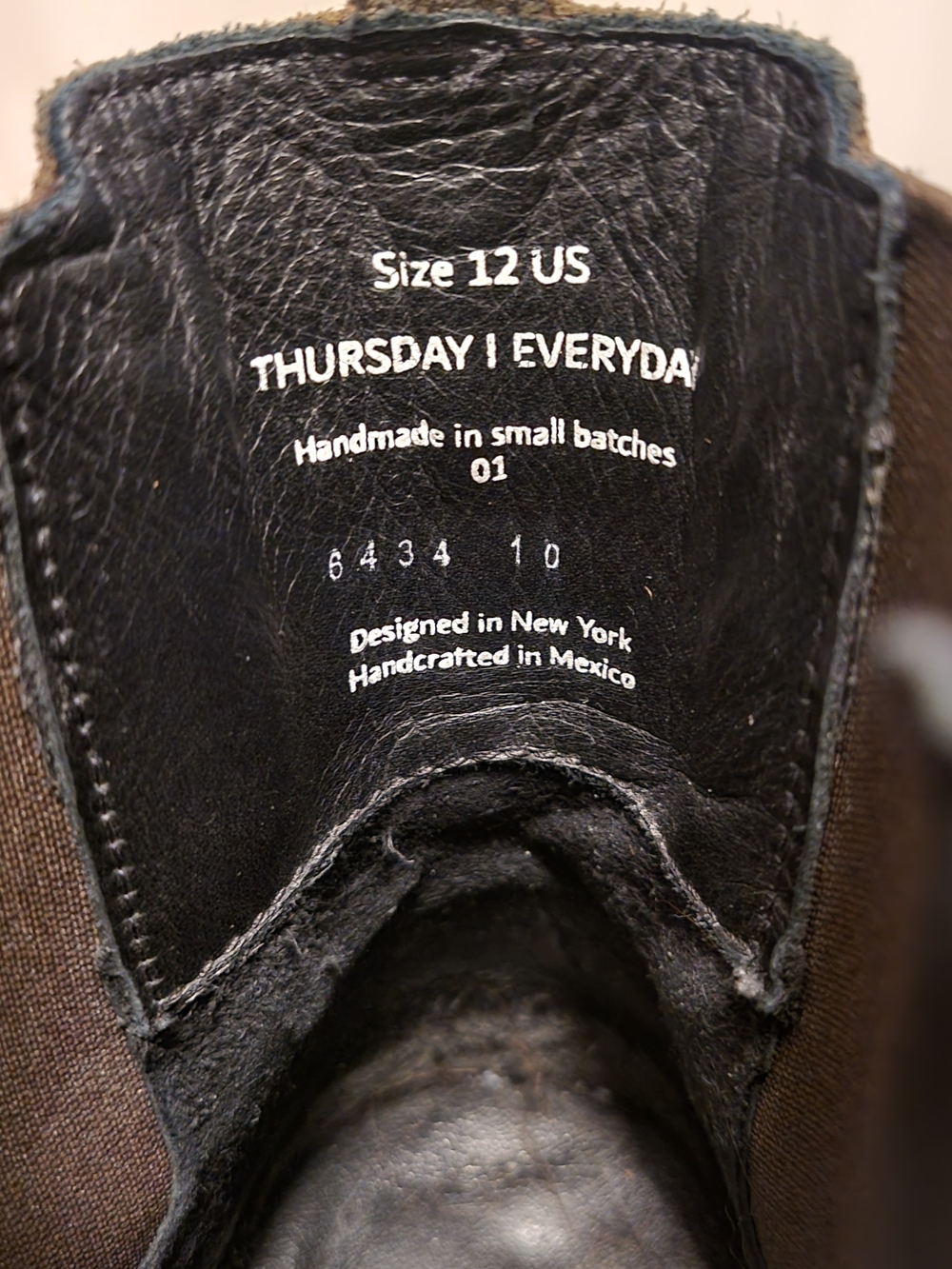 Thursday Boot Co. Chelsea Suede Ankle Boots In Tobacco. Size 12 Womens - Picture 9 of 9